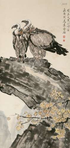 Chinese Painting Of Eagle - Xu Beihong