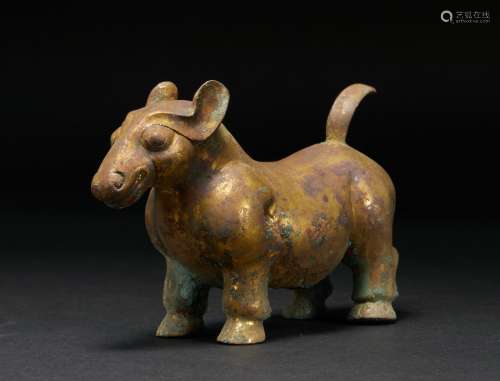 Chinese Han Dynasty Bronze Animal Ornaments