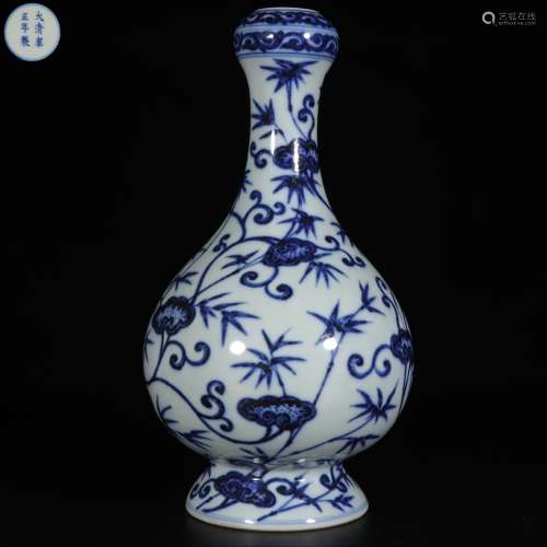 Chinese Qing Dynasty Qianlong Blue And White Porcelain 
