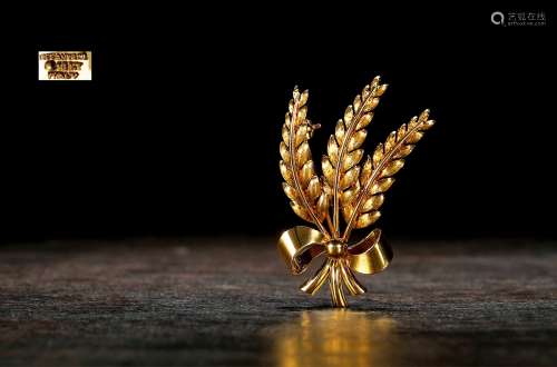 蒂芙尼（Tiffany & Co）金色麦穗造型18K金胸针