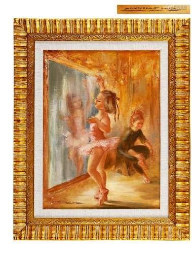 蒙特塞拉特·巴尔塔 约1960年 镜中的芭蕾舞演员 布面油画