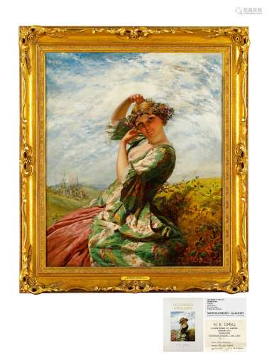 约翰·里奇 约1865年 五月皇后 布面油画