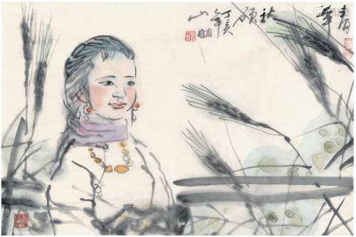 吴山明（1941～2021） 2007年作 春华秋硕图 画心 设色纸本