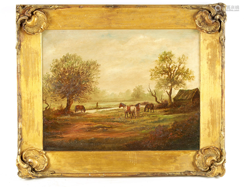 D. SHERRIN A 19TH CENTURY OIL ON CANVAS depicting