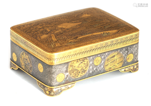 A FINE QUALITY JAPANESE MEIJI PERIOD GOLD AND SILV