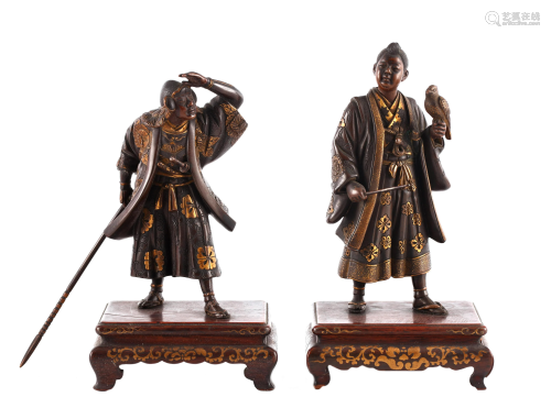 A FINE QUALITY PAIR OF JAPANESE MEIJI PERIOD PATIN