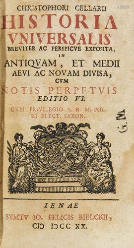 Christoph Cellarius. Historia