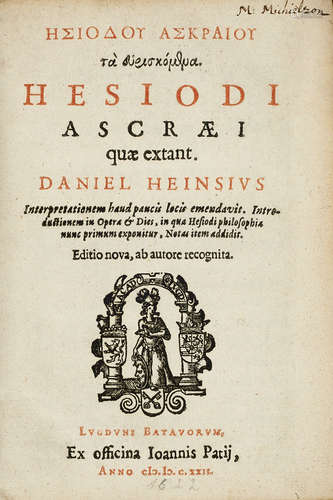 Daniel Heinsius. Hesiodi Ascraei quae