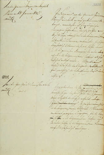 Napoleonica 2 Briefe an den russischen Generalleutnant
