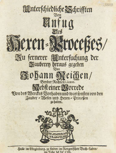 Hexenprozesse - - Johann Reiche.