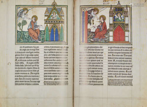 Apokalypse. Manuskript Douce 180, Bodleian library Oxford. F...