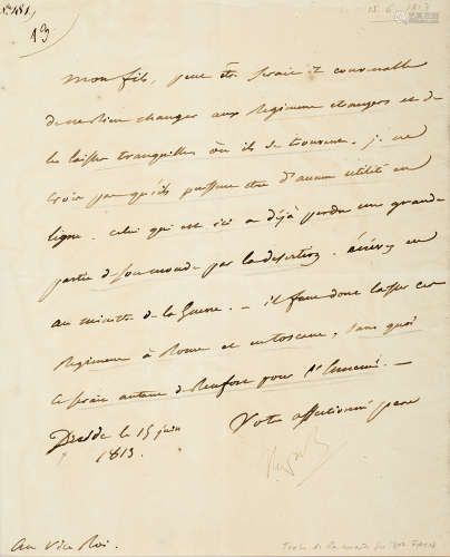 Napoleonica - - Napoleon I. Brief mit