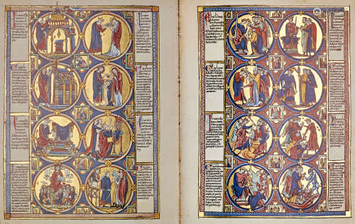 Bible Moralisée. Codex Vindobonensis 2554 (der Österreichisc...
