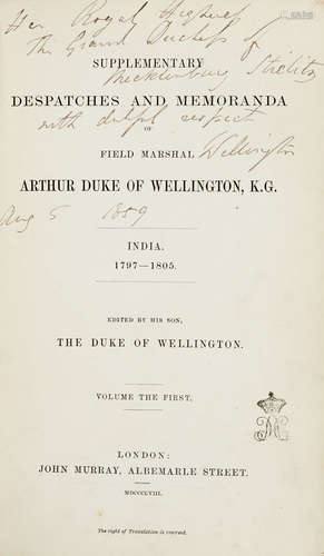 Napoleon - - Arthur Wellesley Duke of