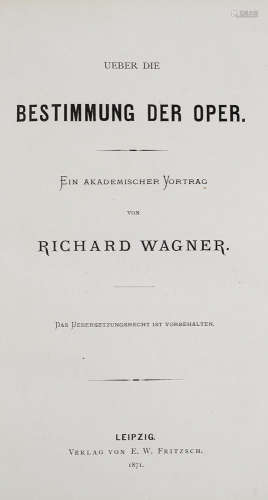Musik - - Richard Wagner. Sammelband