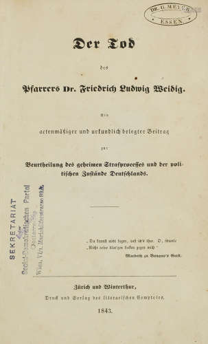 Weidig, Friedrich Ludwig - - Wilhelm