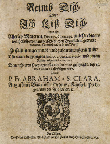Abraham à S(anta) Clara. Reimb Dich