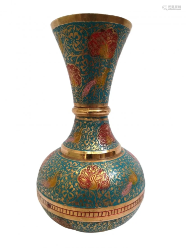 Royal and soulful pure brass vase