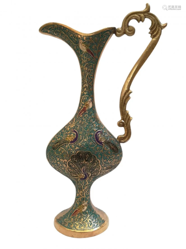 A mystic, pure brass delicate vase