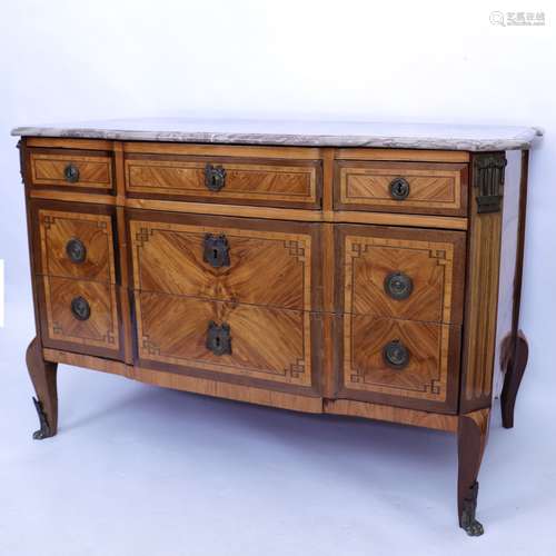 BELLE COMMODE TRANSITION ESTAMPILLE DE Pierre MANTEL En plac...