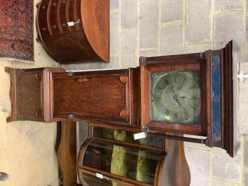 A George III oak eight-day longcase clock, W. Jackson, Frods...