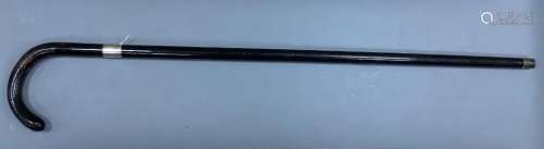 An ebonised sword stick, length 92cm