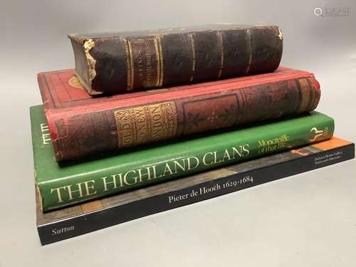 ° Four various books to include Lives of Scotish Writers by ...