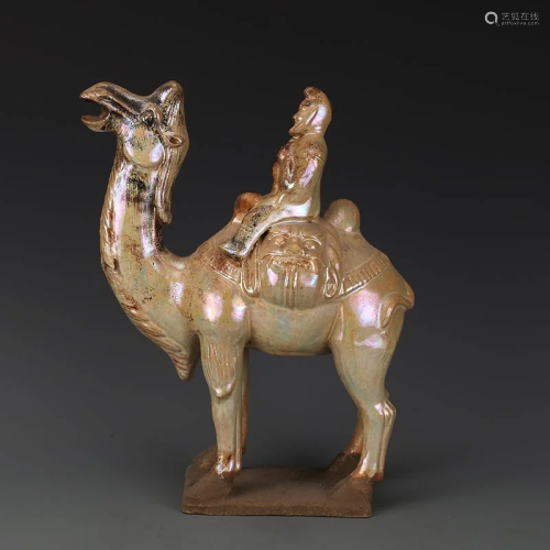 Silver camel statue