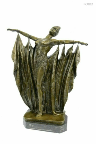 ART DECO `Isadora Duncan` Bronze Sculpture by Demetre