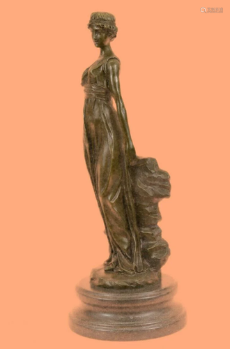 Unique Preiss Nude Mother Nature Bronze Sculpture