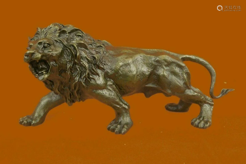 VERY RARE BRONZE SCULPTURE ART DECO LION STATUE …