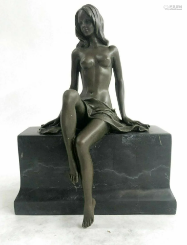 Bronze sculpture Sensual Female Nude Erotica Woman Girl