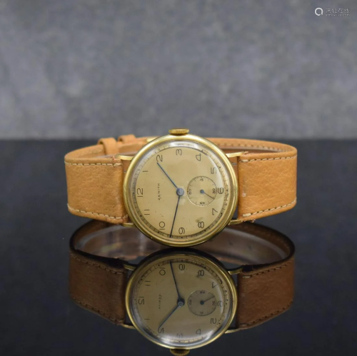 ZENITH 18k yellow gold gents wristwatch
