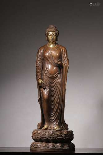 Bronze Sakyamuni Statue mit der Aufschrift „Da Ming Yong Le ...