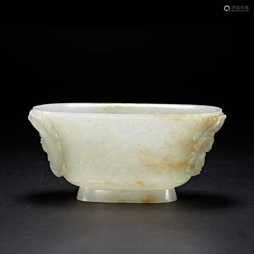 TANG DYNASTY HETIAN JADE BRUSH WASH