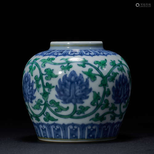 QING DYNASTY BLUE AND WHITE SMALL POT, CHINA