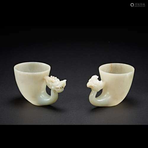 HETIAN JADE DRAGON CUP, LIAO DYNASTY, CHINA