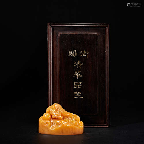 TIAN HUANG STONE SEAL, QING DYNASTY, CHINA