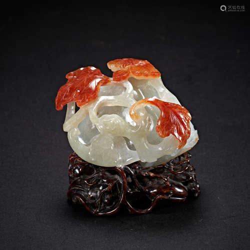 AGATE ORNAMENT, QING DYNASTY, CHINA