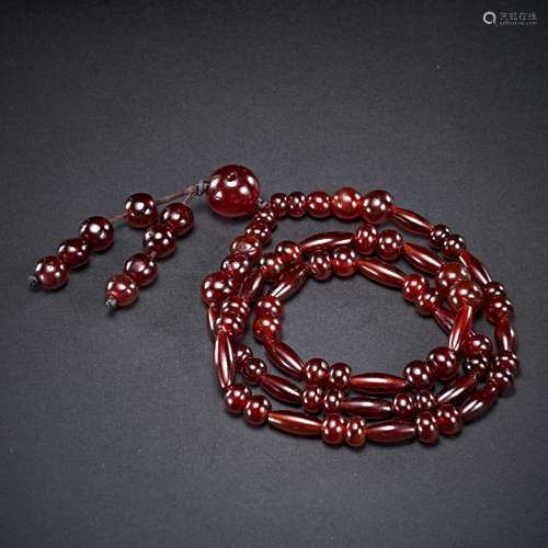 LIAO DYNASTY, AGATE NECKLACE