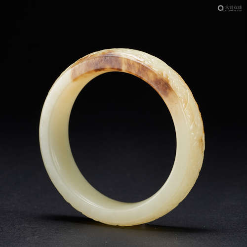 HAN DYNASTY HETIAN JADE BRACELET