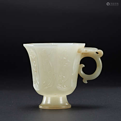 TANG DYNASTY HETIAN JADE CUP