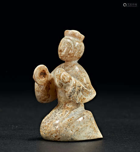 HAN DYNASTY HETIAN JADE KNEELED