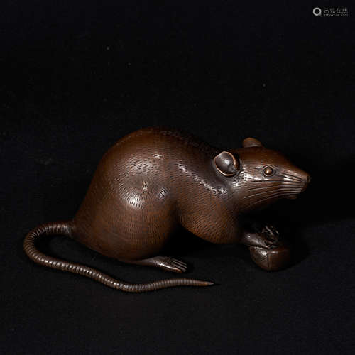 QING DYNASTY BRONZE MICE