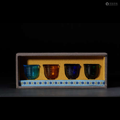 QING DYNASTY GLASS CUP