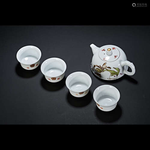 TEA SET, MANCHUKUO PERIOD, CHINA