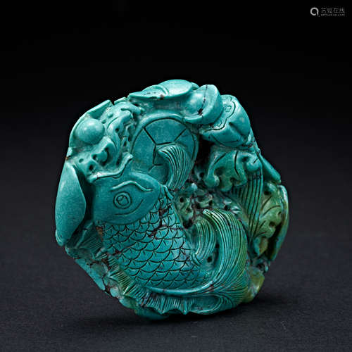 QING DYNASTY STONE ORNAMENT