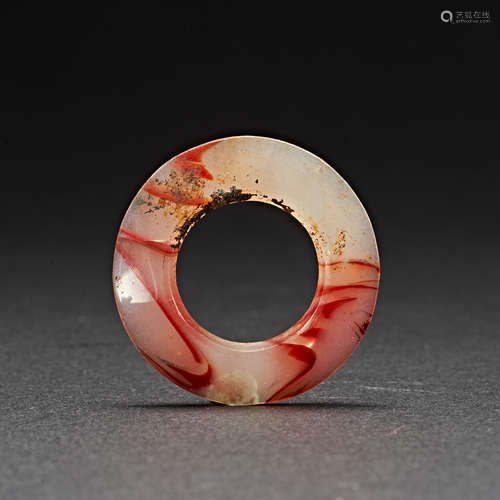 HAN DYNASTY AGATE CIRCLE