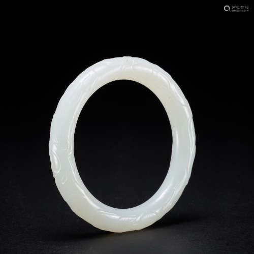 QING DYNASTY HETIAN JADE BRACELET