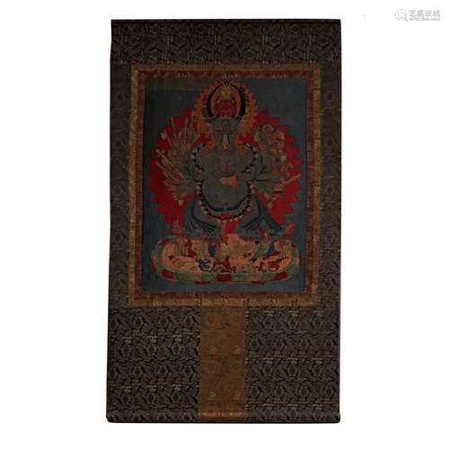 QING DYNASTY THANGKA